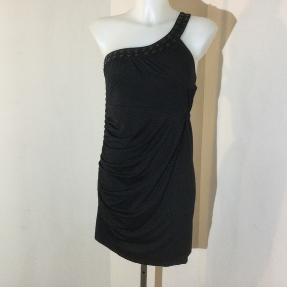 Buffalo David Bitton black 1 shoulder dress size m - Picture 1 of 6